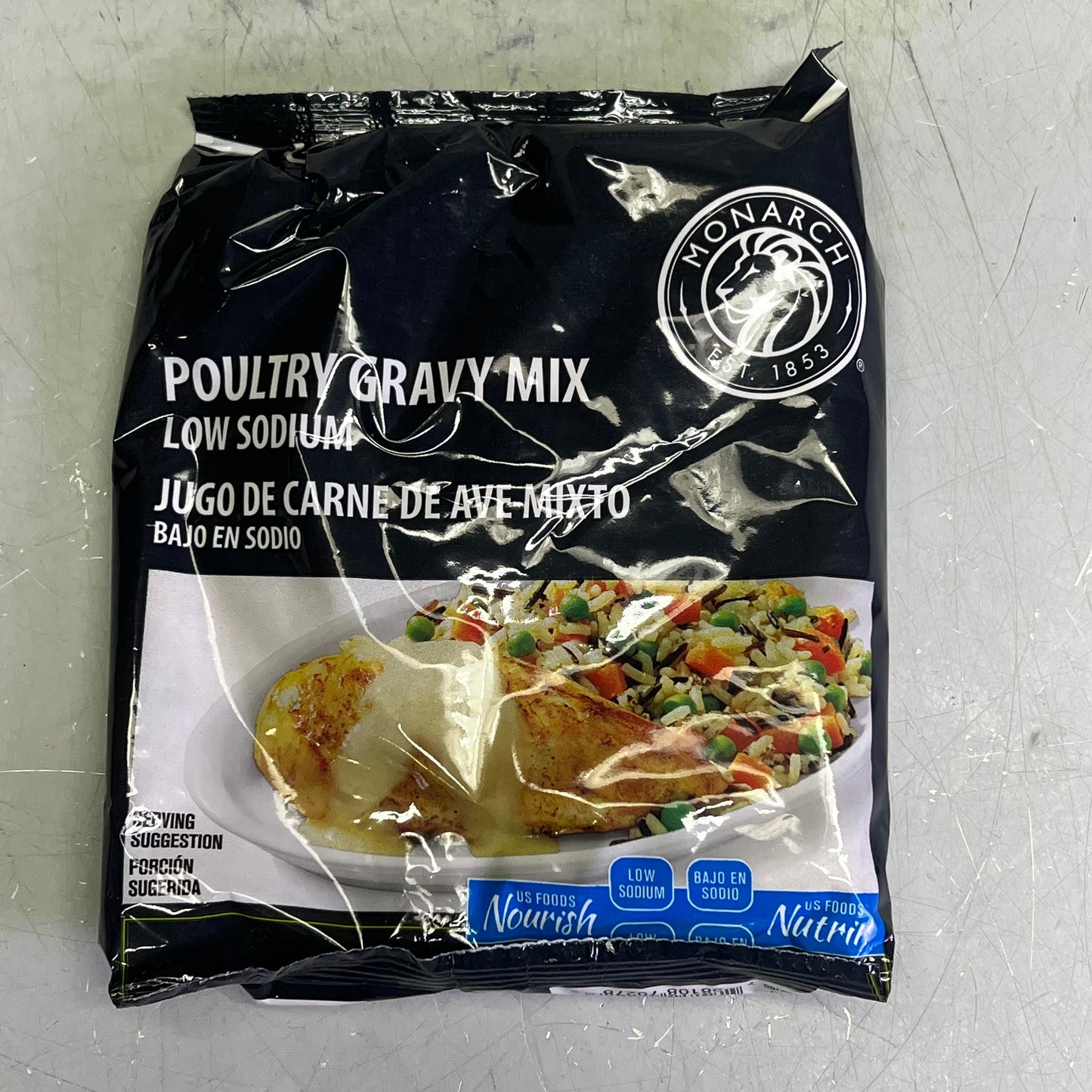 MONARCH (6 PACK) Shelve Stable Poultry Gravy Mix Low Sodium NO MSG 14oz BB 03/27