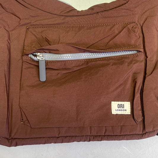 ORI LONDON Belsize Bag Made From Talson Material Medium Chocolate BELSMTCHO