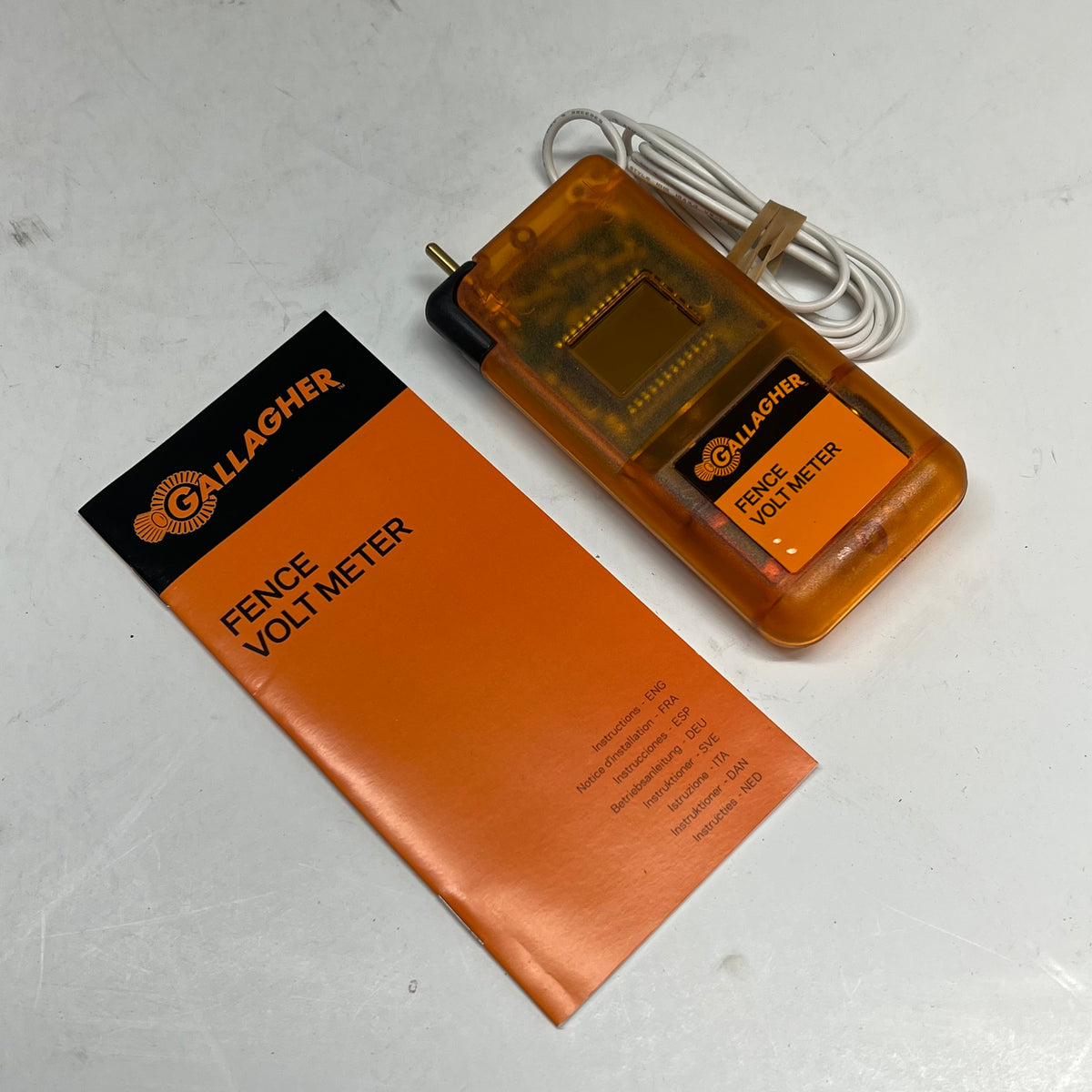 GALLAGHER Quick & Easy Digital Volt Meter For Ground Performance Orange G5030|14
