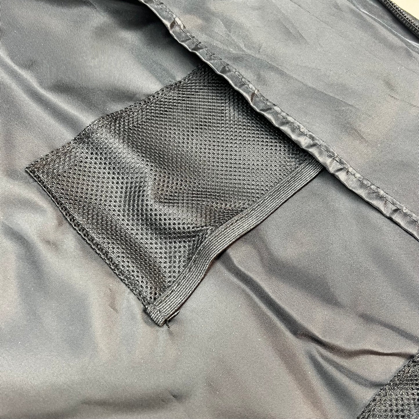 SEASON Zip Garment Bag W/ Handles, Pockets & Clear Name Slip 27"x20" Black