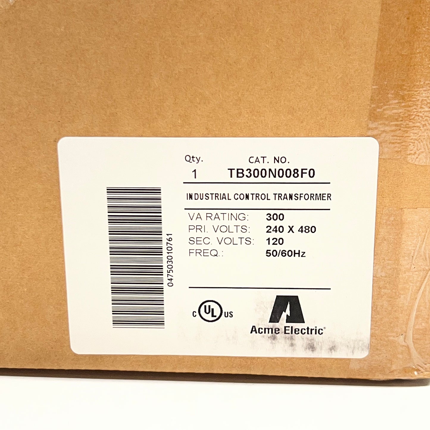 ZA@ FLEX-TRIM Acme Electric Industrial Transformer 300VA 240/480V-120V - Black TB300N008F0