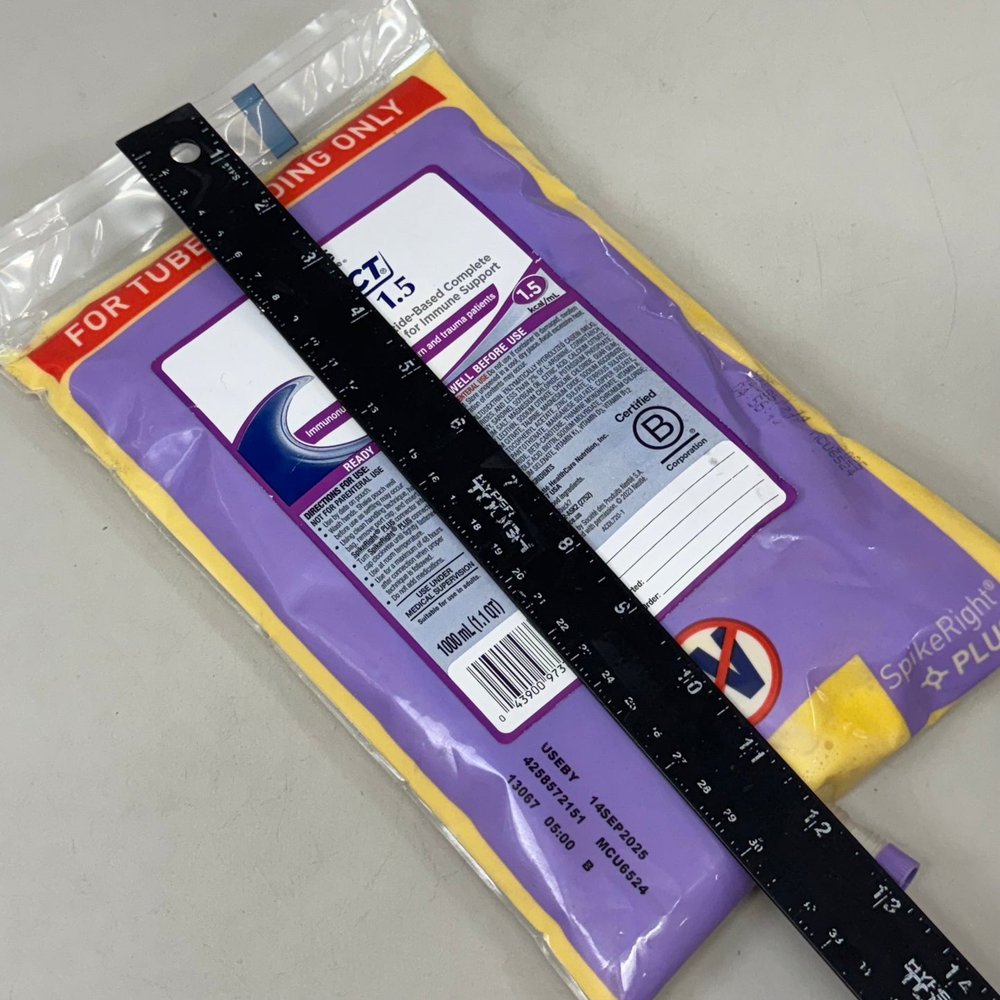 NESTLE (6 PACK) Impact Peptide 1.5 Tube Feeding Formula Unflavored 1.1qt BB 9/25