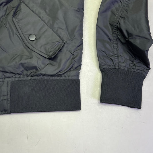 ALPHA INDUSTRIES  Bomber Jacket Orange Lined Unisex Sz XS Black (Pre-Owned)