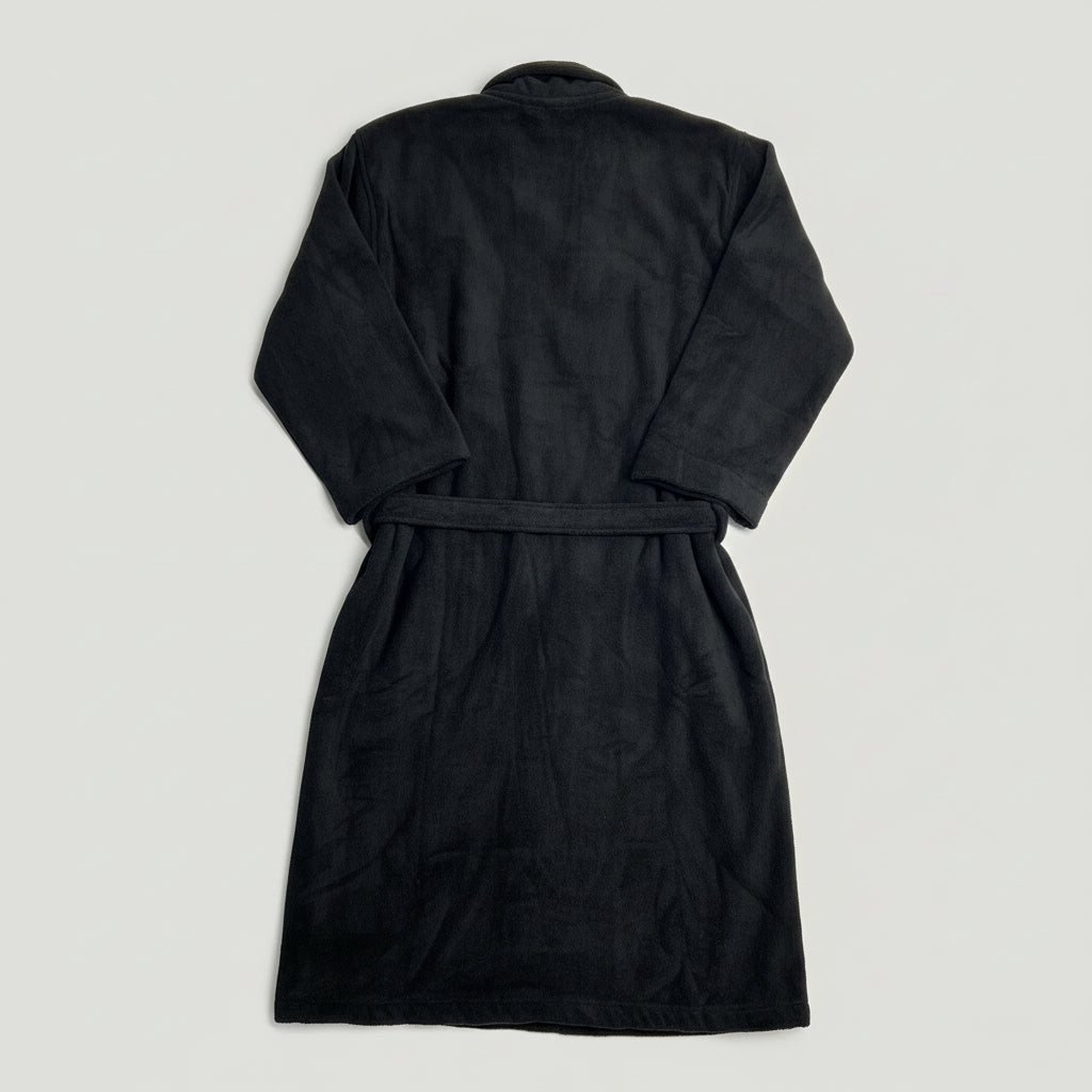 NORDIK RECOVERY Retreat Robe Ultra Plush Terry One Size Black BR-BL-1FA