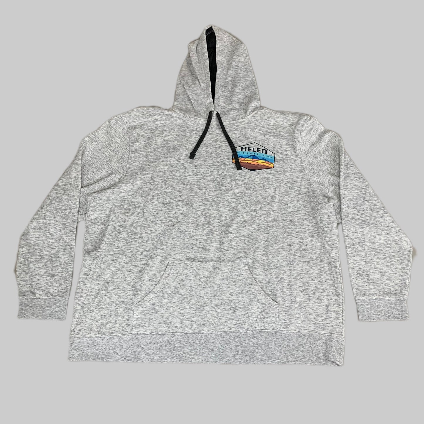 LONEROCK Helen Georgia Tie Hoodie Sz 2XL White/Grey