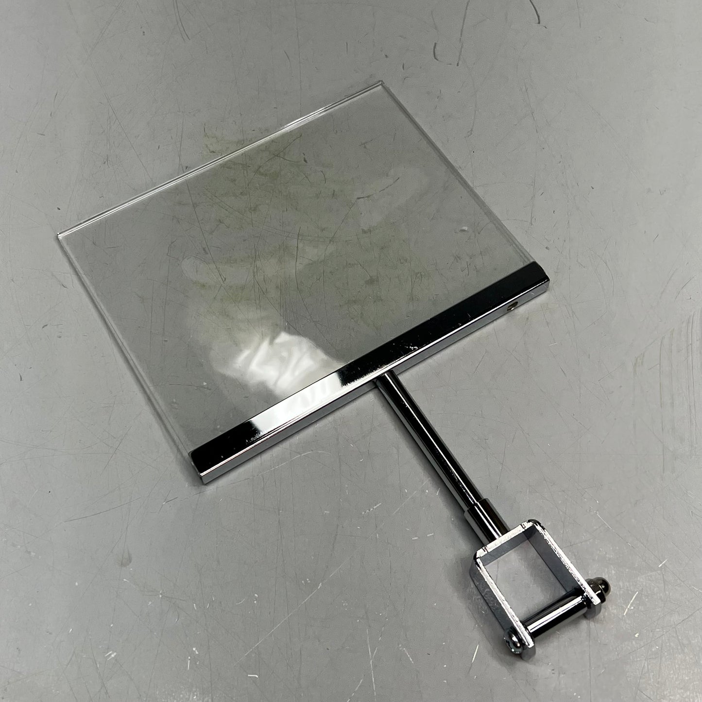 (10 PACK) Acrylic Merchandise Sign Holder W/ Rack Clamp 7" x 5.5" Chrome/Clear