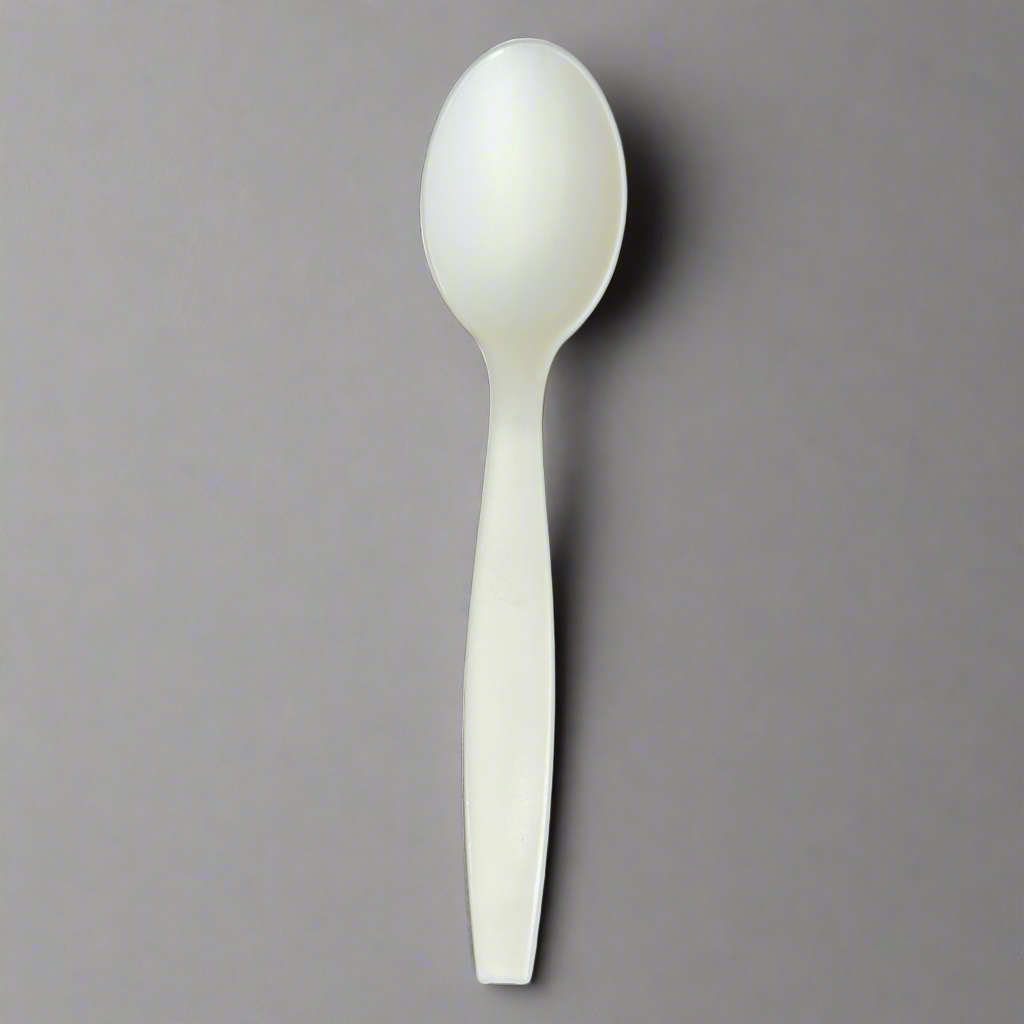 ZA@ FROZEN SOLUTIONS (6,000 PACK) Compostable Spoons 6.5" Off White G