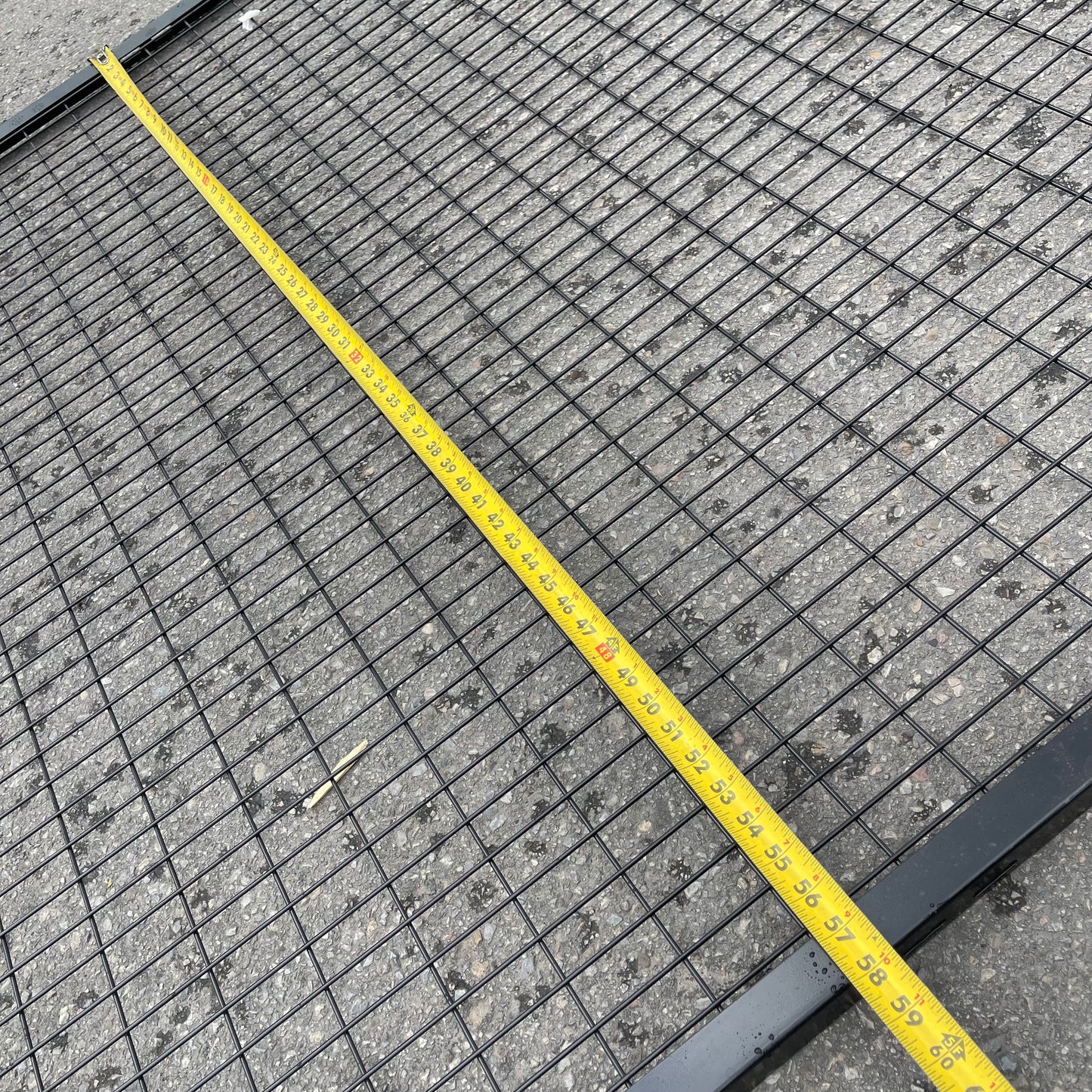 Z@ SAF-T-FENCE Wire Fence Panel 94”x58” Jet Black RAL9005 (AS-IS)