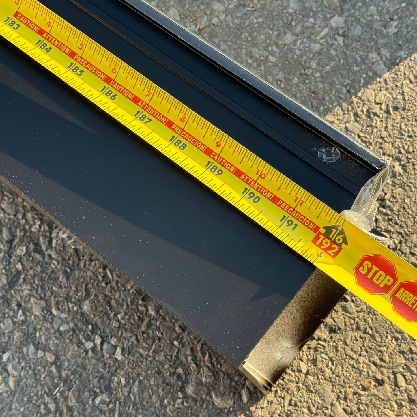 SPRINGS WINDOW FASHIONS Metal Support Bracket 16FT 5"x5" Black 05000-18