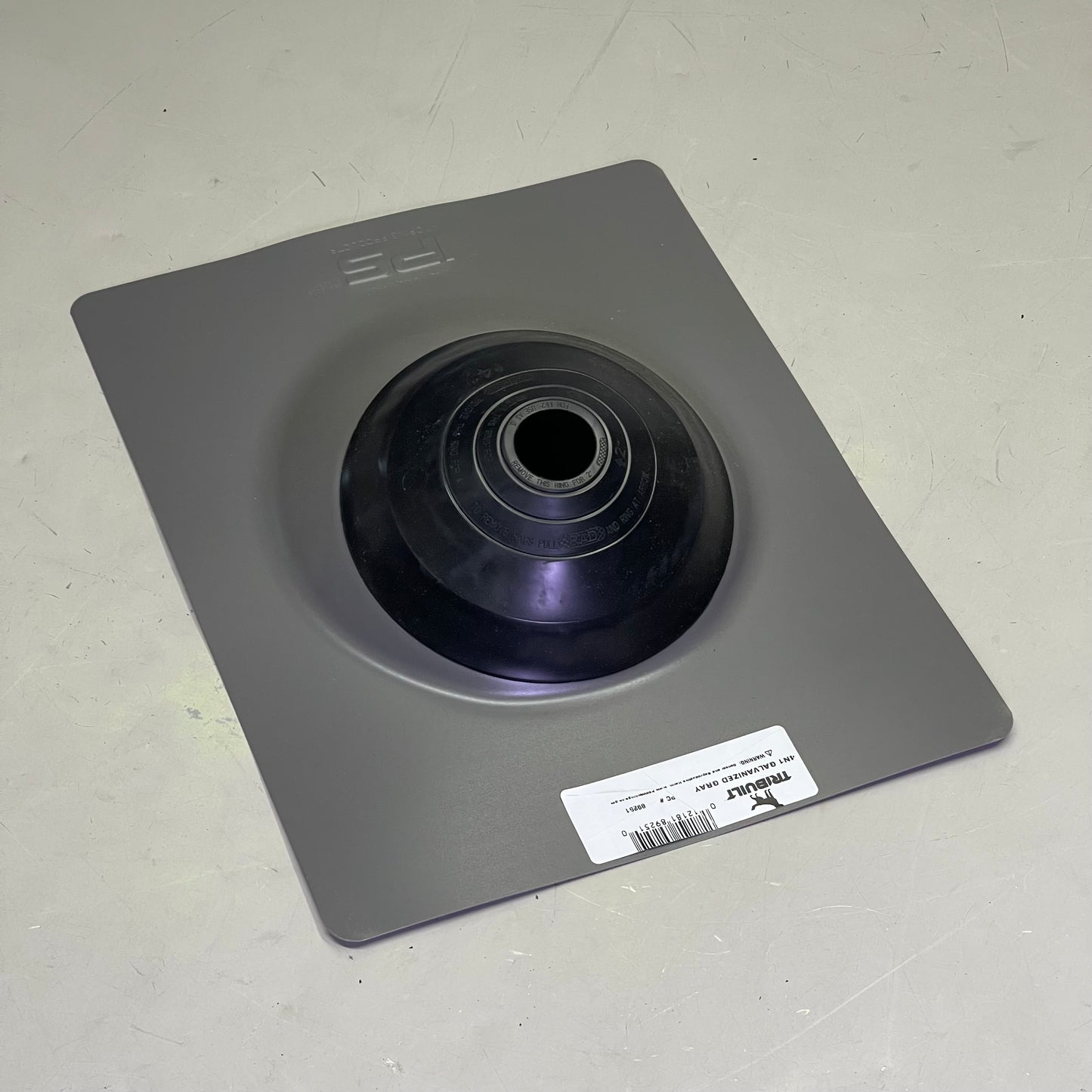 TRIBUILT 4N1 Galvanized Roof Flashing 12" x 16" Base Grey 89251