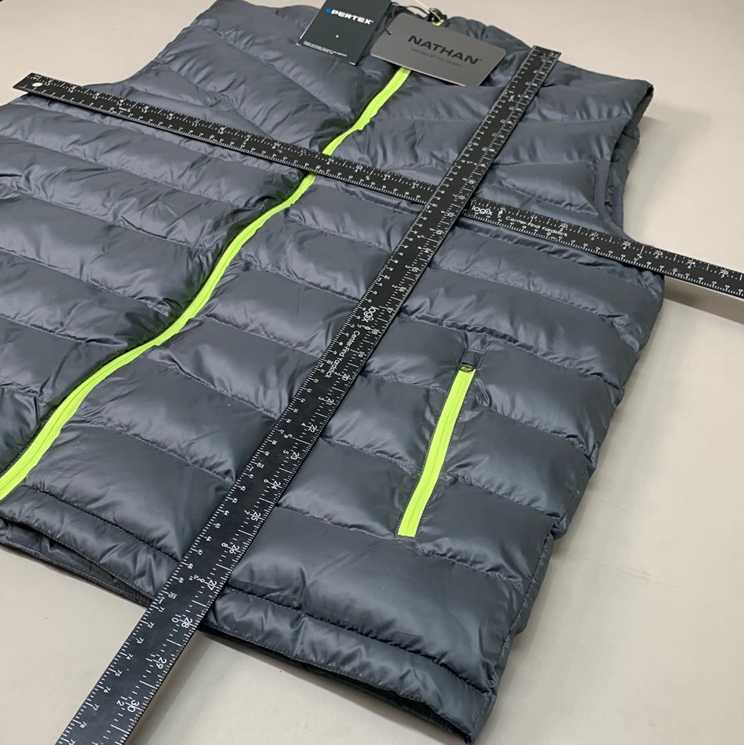 NATHAN Puffer Vest Pertex Running Men's XL Dark Charcoal NS50560-80078-XL (New)