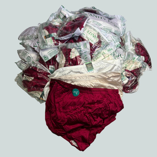 ZA@ VANITY FAIR Lot Of Ravissant Brief Underwear Women's Variety of Sz Crème/White/Red