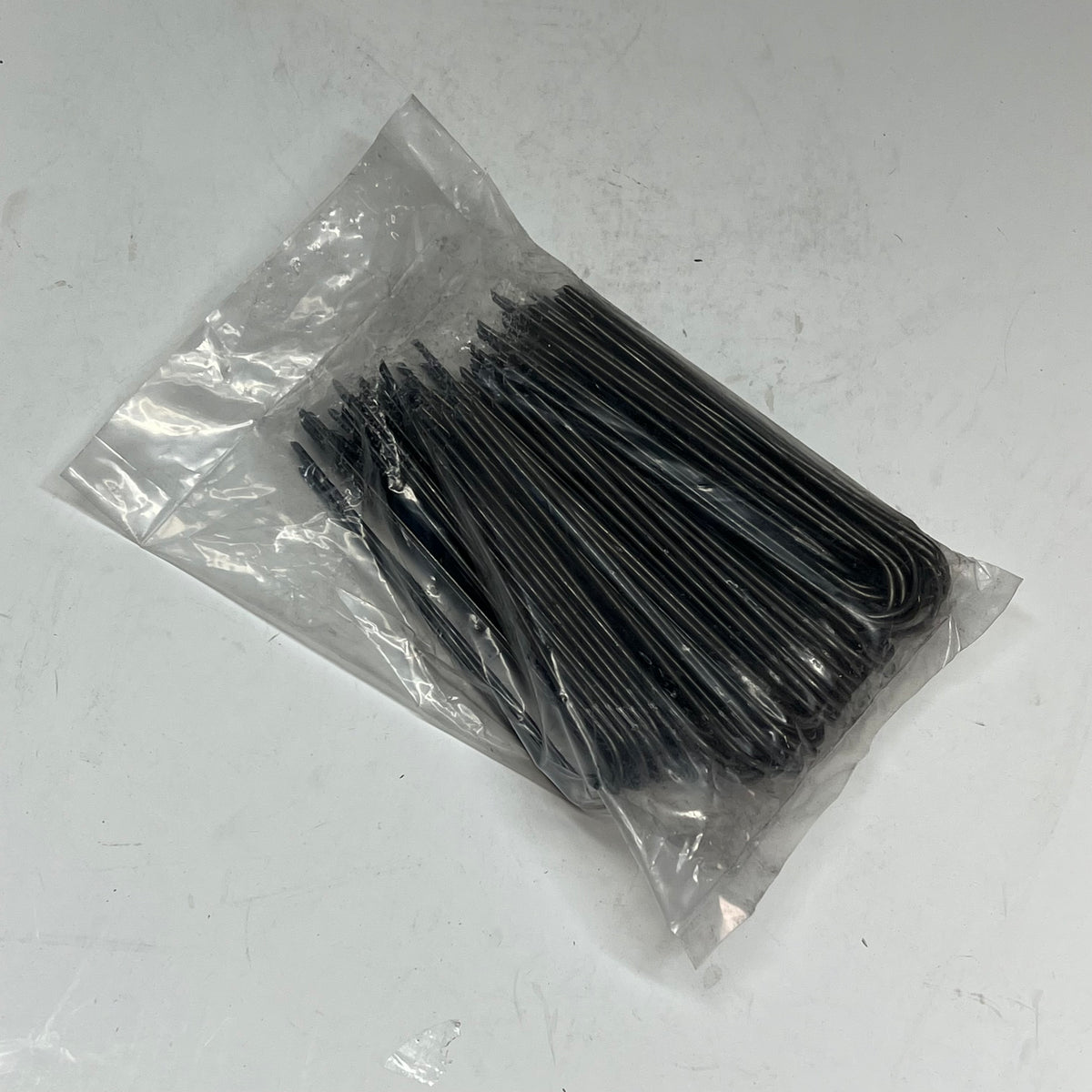 ZA@ NDS (100 PACK) Irrigation Staples Round Top  6"x 11 ga Silver SW6/100