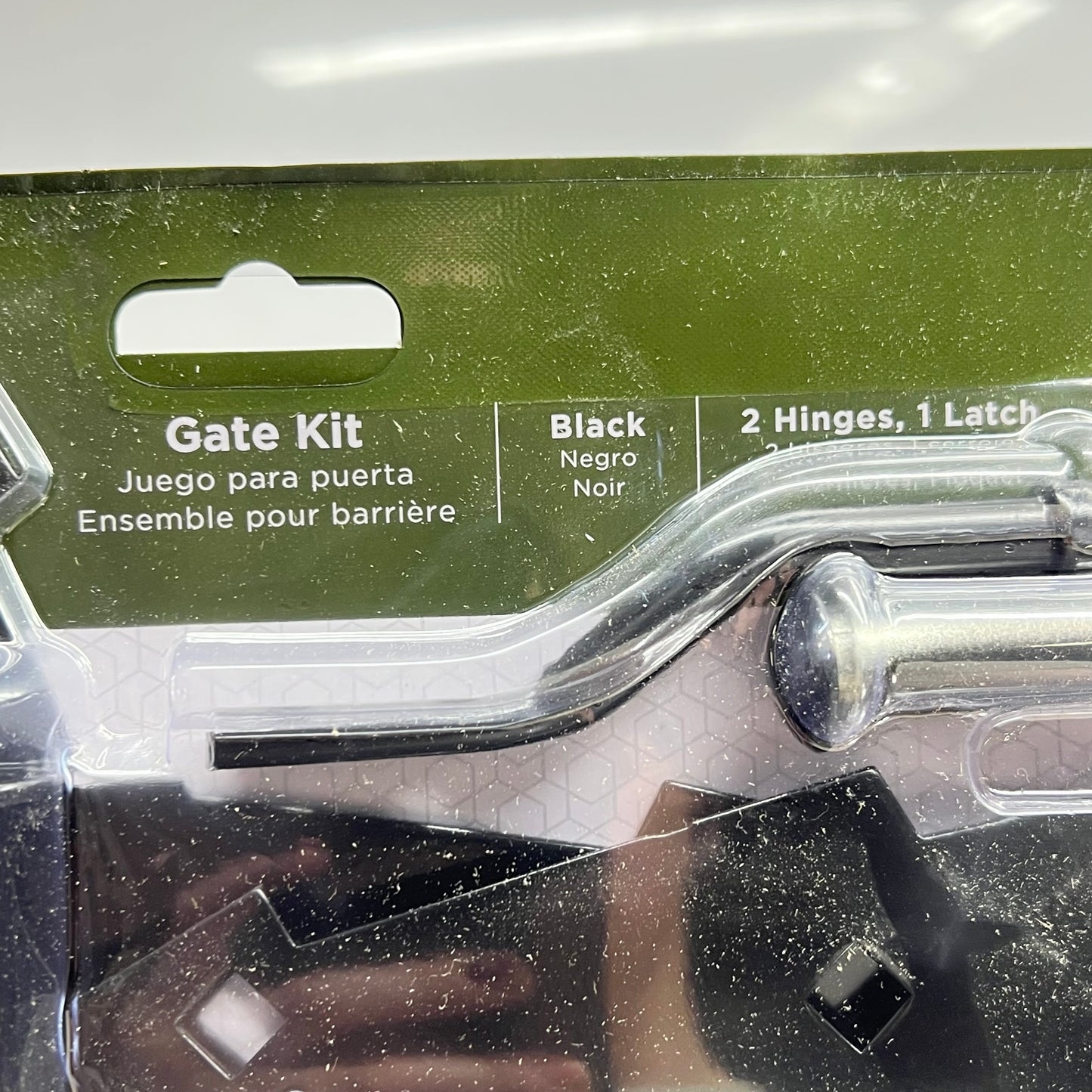 NATIONAL HARDWARE Heavy Gauge Steel Gate Kit Surface Applications Black N243-899