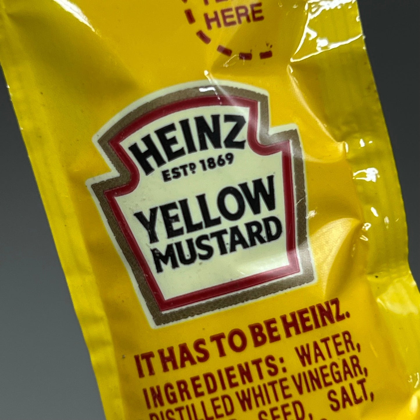 ZA@ HEINZ (500 PACK) Mild Mustard Individual Pack Size 0.2 oz BB 09/23 A