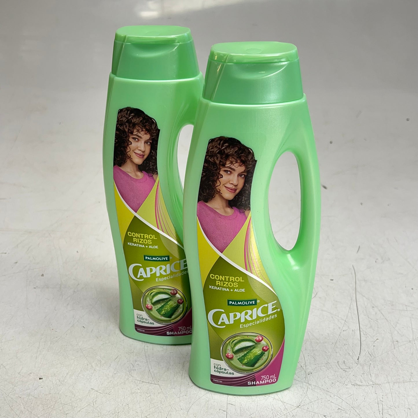 PALMOLIVE  (2 PACK) Caprice Control Rizos Keratina + Aloe Shampoo 750 mL