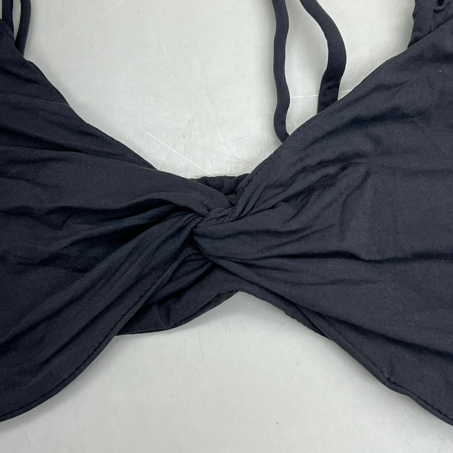 SKIMS Buttery Soft Knotted Bra Women's Sz 2X Onyx BR-SCN-0445