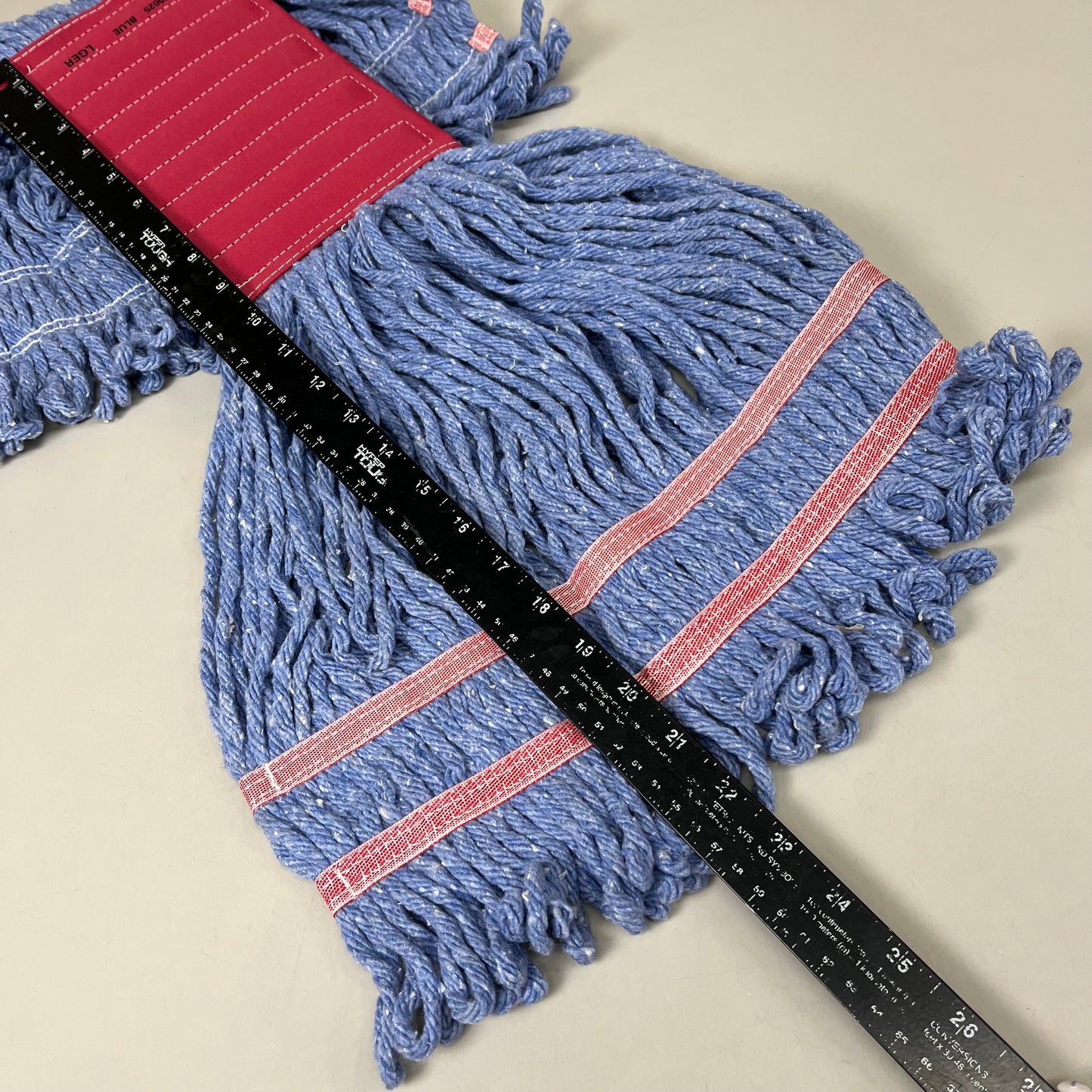 BOARDWALK (12 PACK) Spr Loop Wet Mop Head Cotton/Synthetic Large Blue