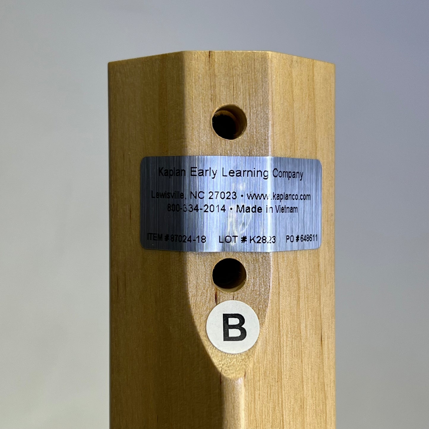 KAPLAN Caroline Birch Table Legs For Adjustable Rectangle Table 18" Tan 87024-18