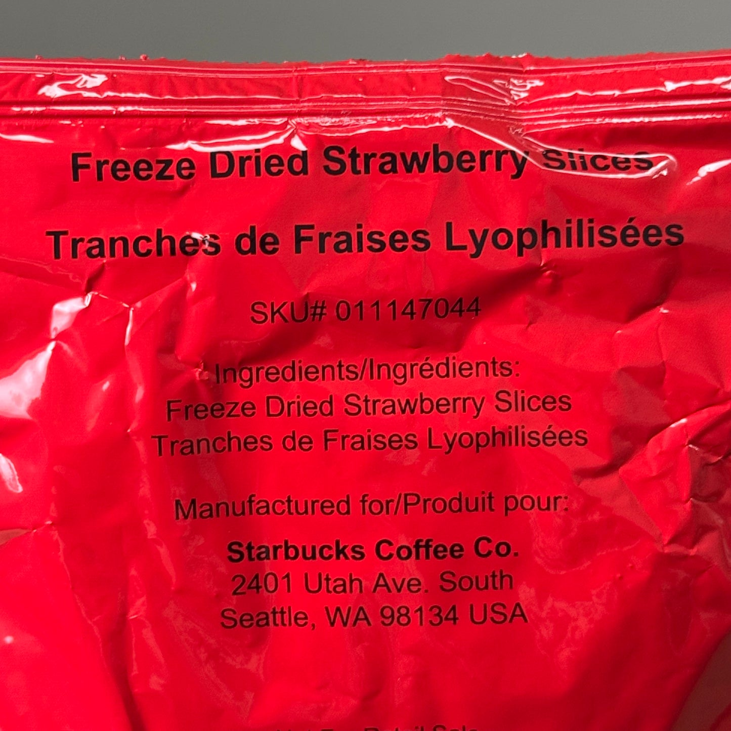 ZA@ STARBUCKS (12 PACK) Freeze Dried Strawberry Slices 1.76 oz BB 04/24 As-is