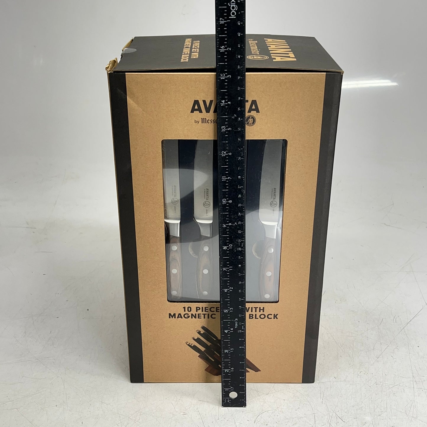 MESSERMEISTER  (10 PIECE) Avanta Pakkawood Knife Set  Brazilian Brown  L8000-10S