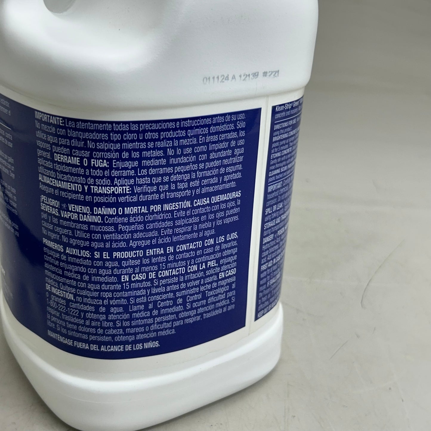 Z@ KLEAN STRIP Muriatic Acid *Etches Concrete* 1 Gallon GKGM75006