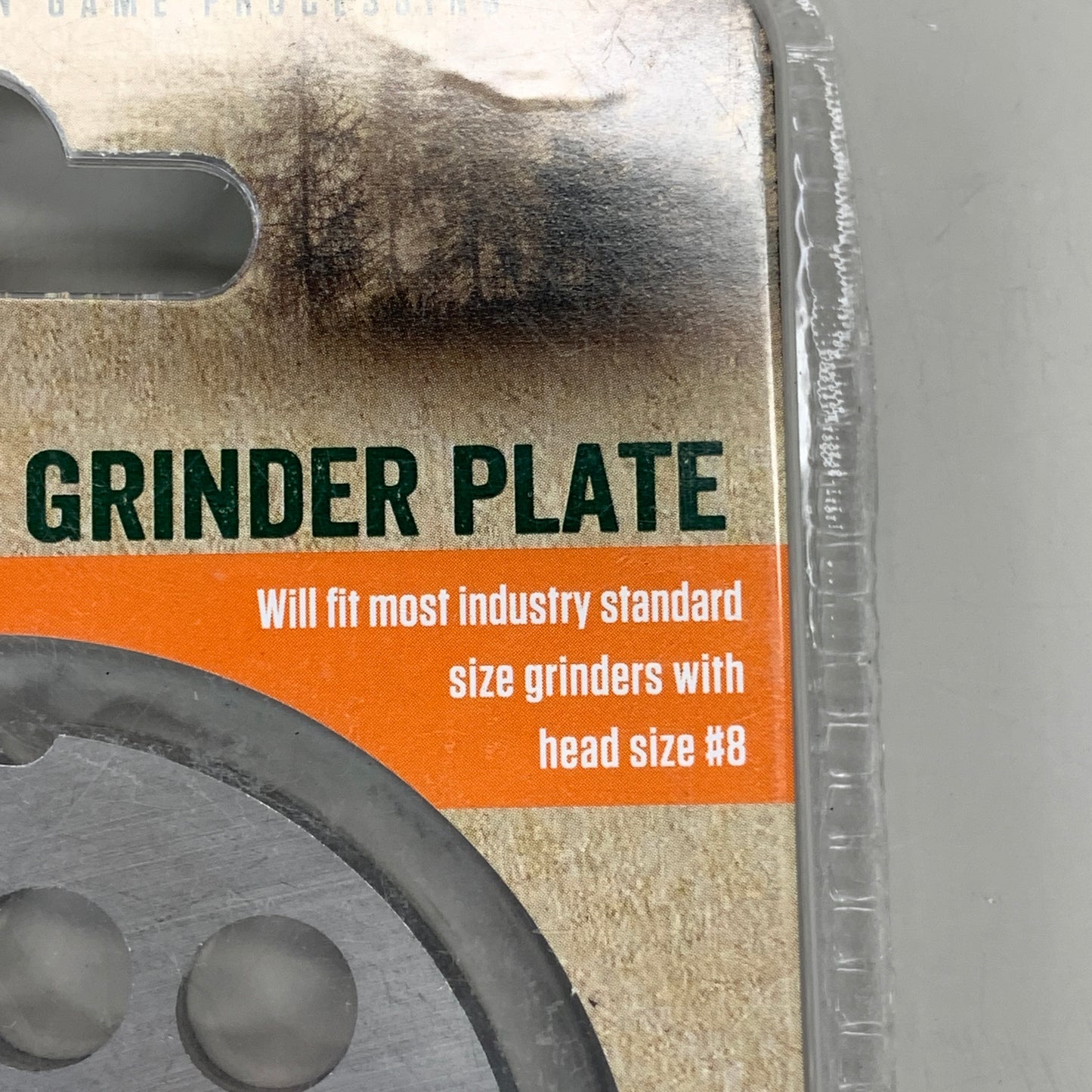 LEM Grinder Stuffing Plate 10mm #8 3/8" Stainless Steel 2-3/8" Diameter