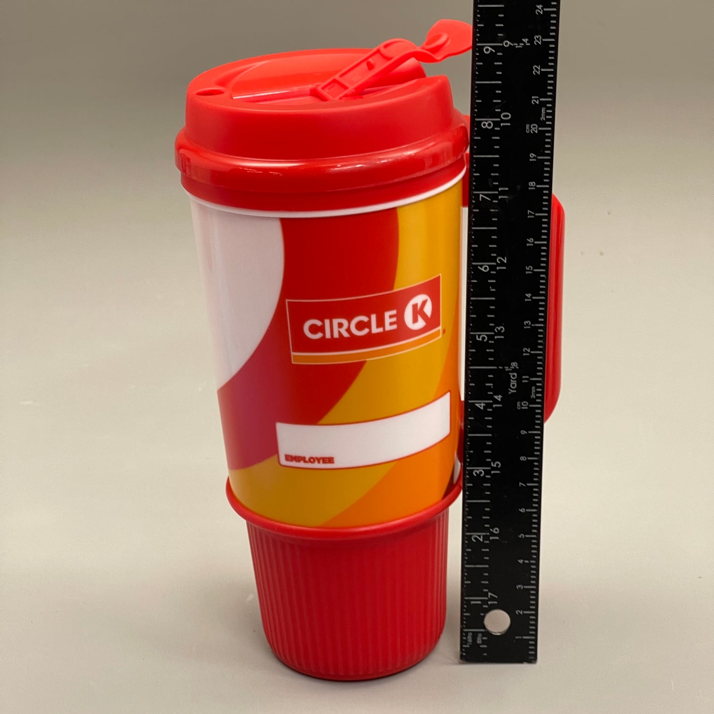 CIRCLE K (2 PACK) Soft Drink Cup Gas Station Mug 24 oz Red