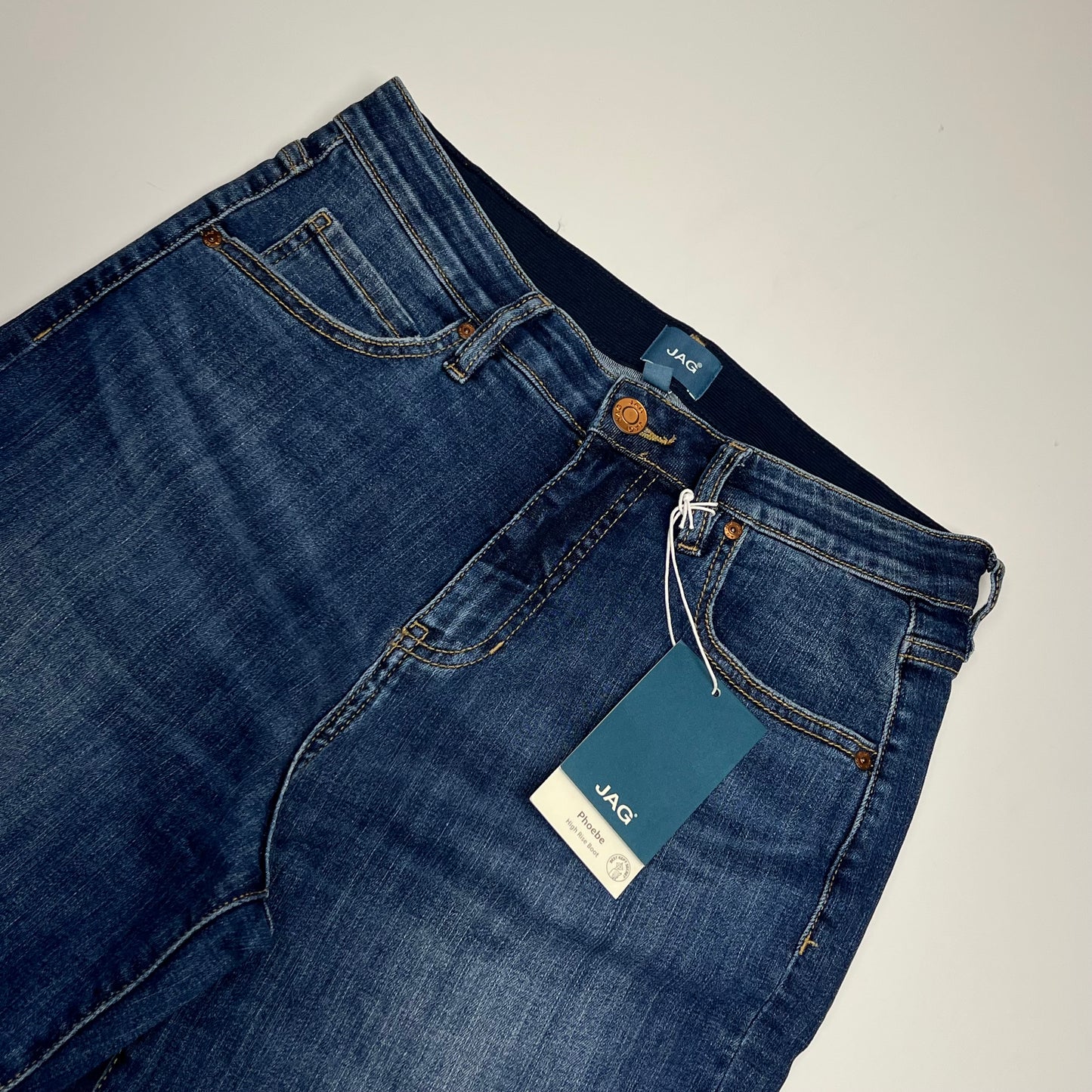 JAG Phoebe High Rise Bootcut Jeans Women's Sz 10/32 Seaside Blue J2911SCV418