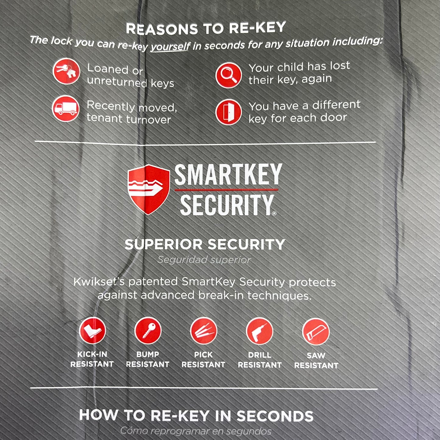 KWIKSET Contemporary Halifax Square Lever Keyed Entry Satin Nickel 97402-812