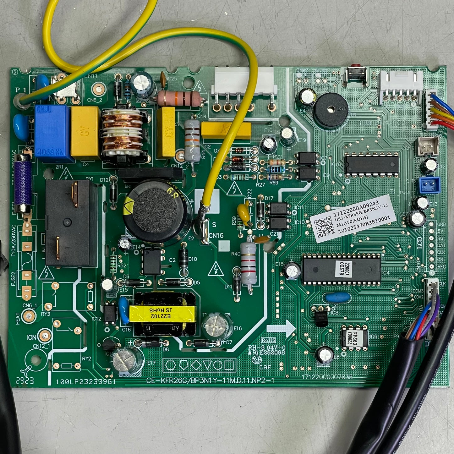 MIDEA Main Control Board Assembly, Genuine OEM Part 6" x 4.75" 17122000A09243
