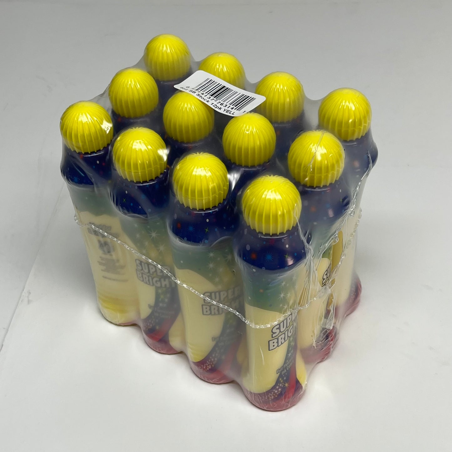 DAB O INK (12 PACK) Super Bright Full Fluorescent Bingo Ink Marker 4oz Yellow