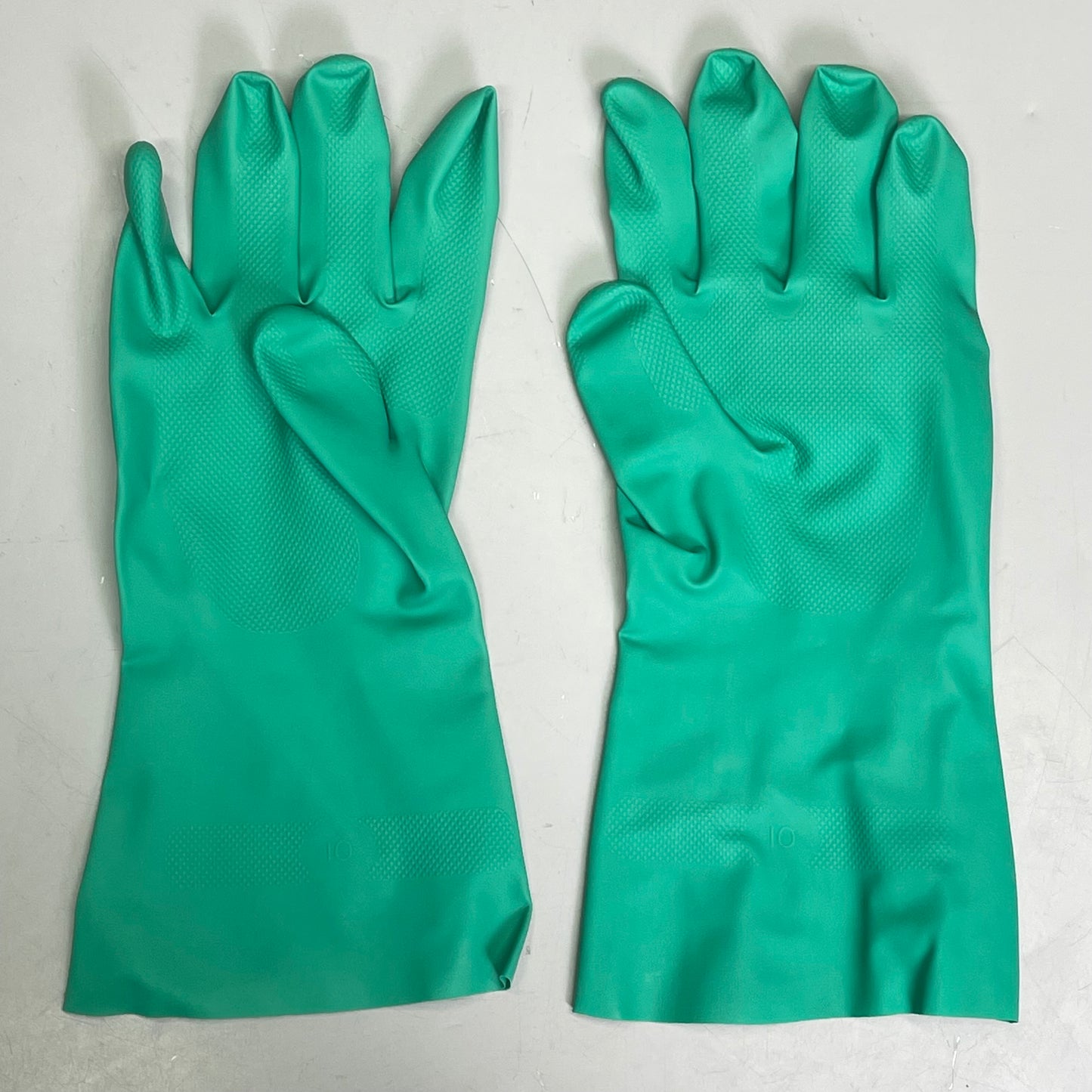 SHOWA (12 Pair) ChemRest Chemical Resistant Gloves XL Green Nitrile 729-10