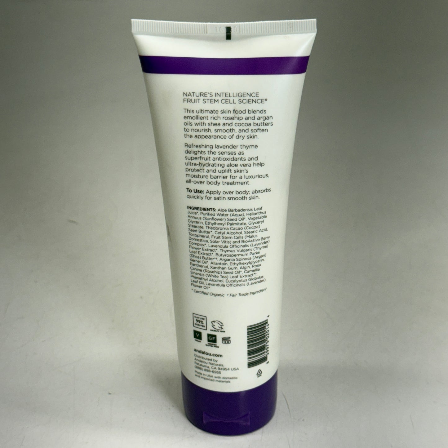 ANDALOU NATURALS (2 PACK) Lavender Thyme Body Lotion Refreshing 8 oz