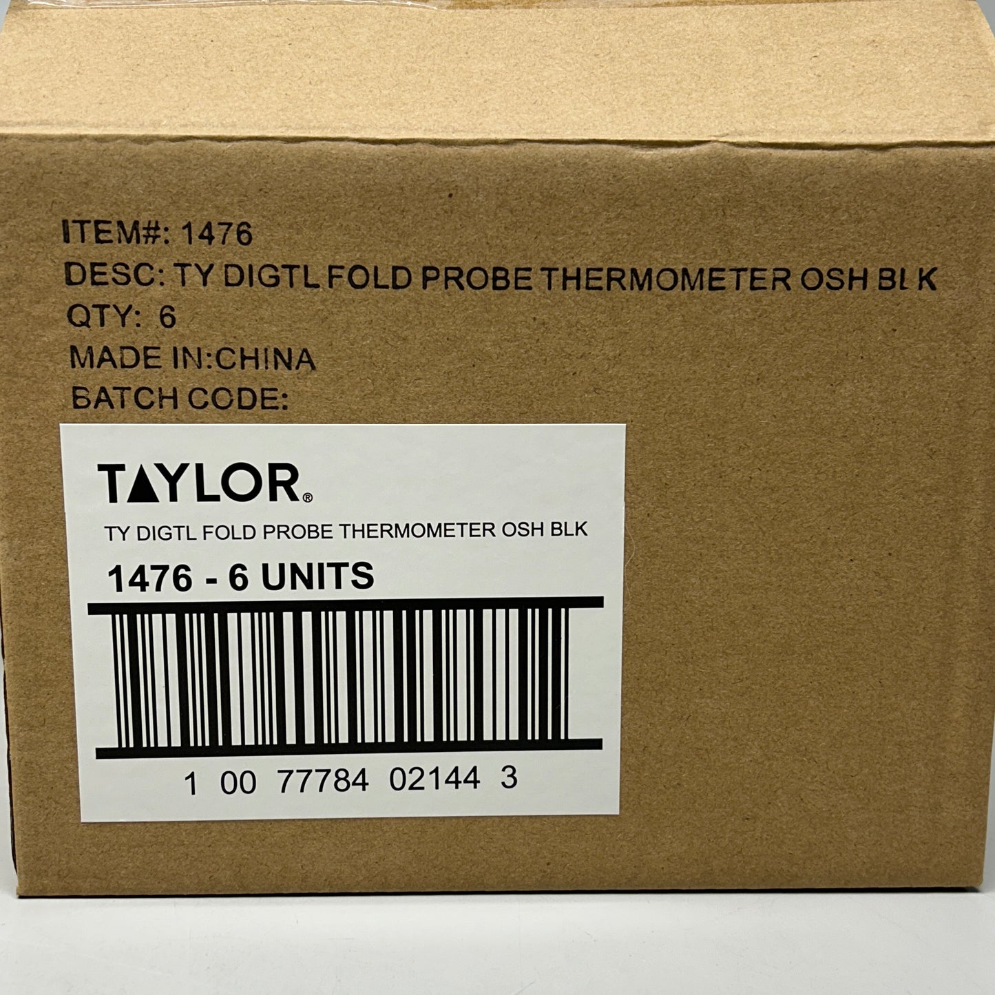 TAYLOR Compact Folding Thermometer Fahrenheit/Celsius Black (New)