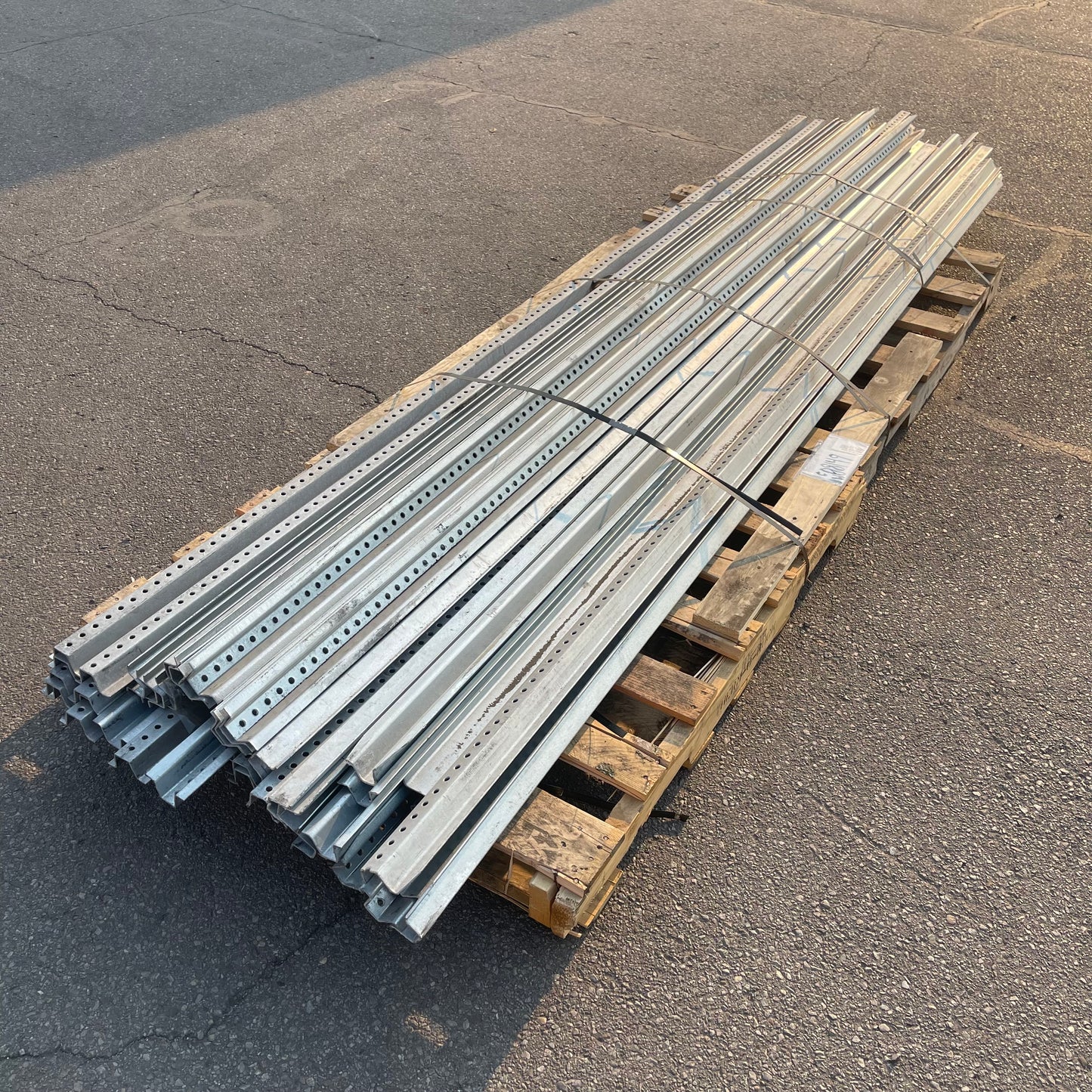 UNBRANDED U Channel Sign Posts 10 ft Galvanized Steel