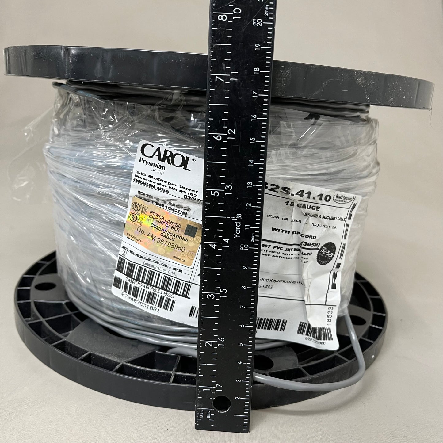 CAROL Prysmian Group MultiConductor Cable Shielded 18 Gauge 1000ft E2032S.41.10