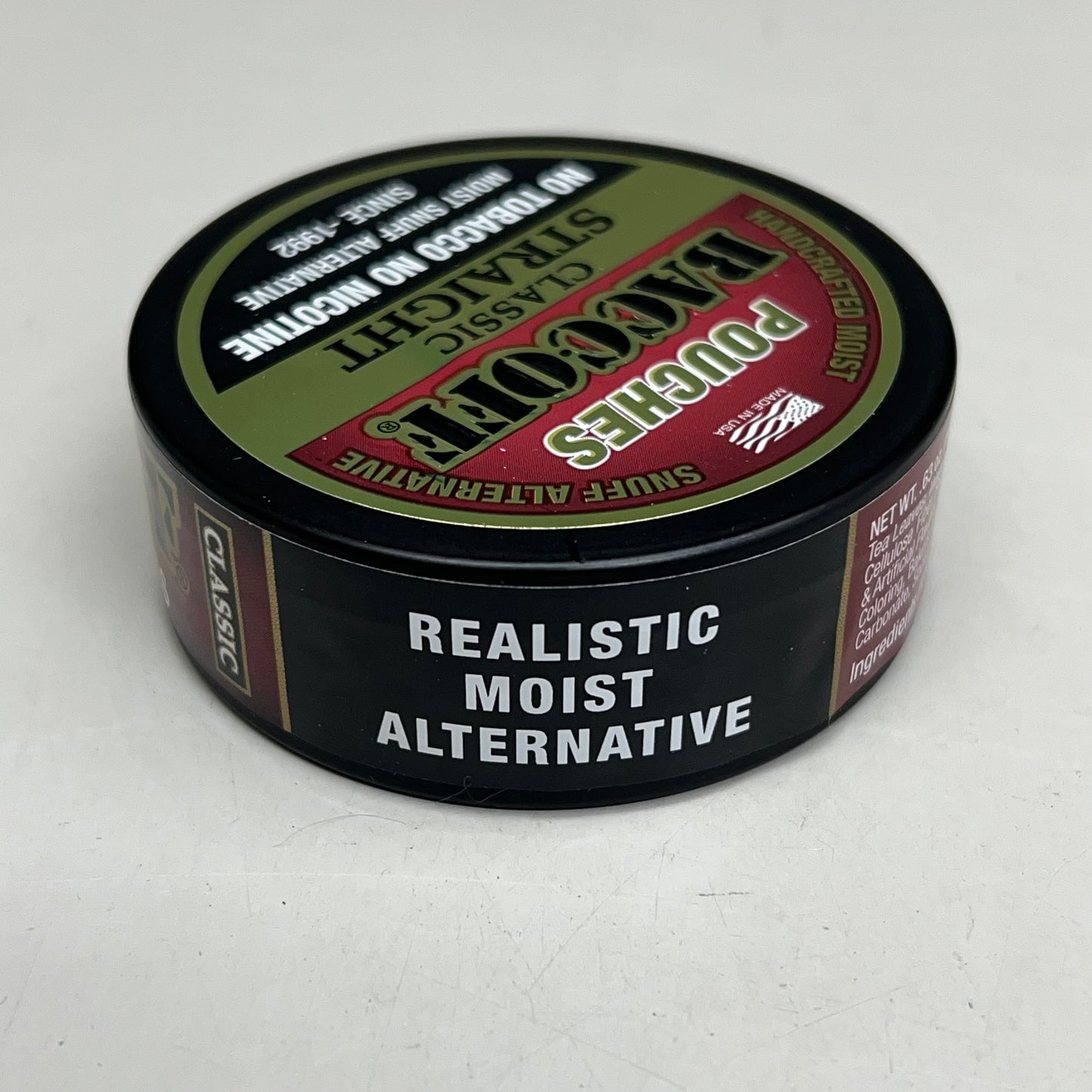 ZA@ BACCOFF (12 PACK) Classic Straight Original Chew Flavor Pouches 1.1 oz BB 10/26