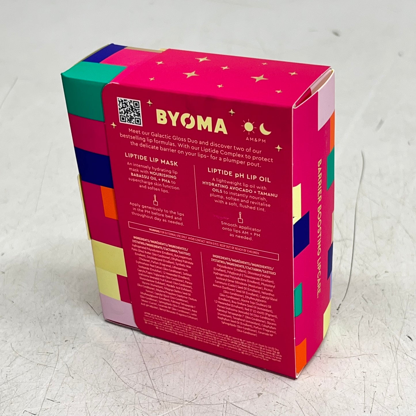 BYOMA (2 PIECE SET) Galactic Liptide Duo Barrier Boosting Lipcare 5ml BB 11/26