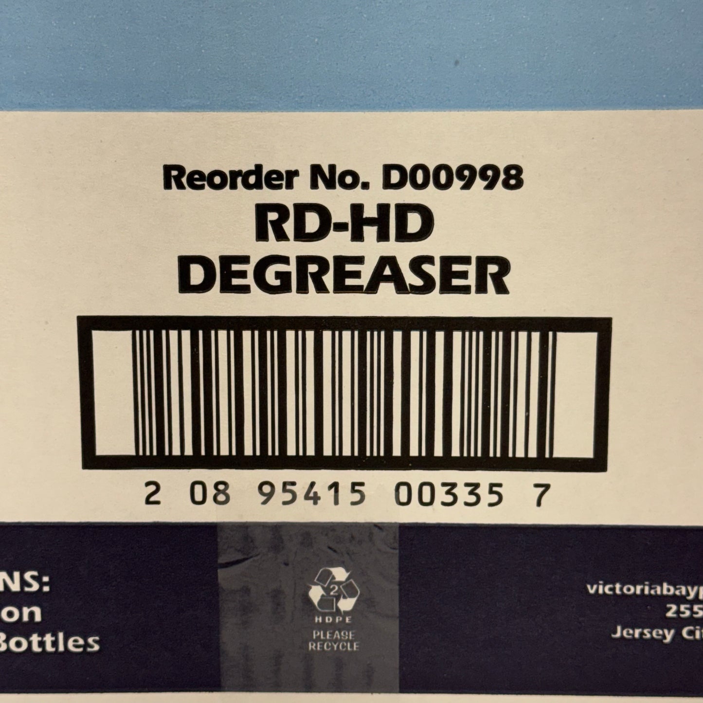 VICTORIA BAY (4 PACK) RD-HD Industrial Heavy Duty Degreaser 1 Gal. D00998