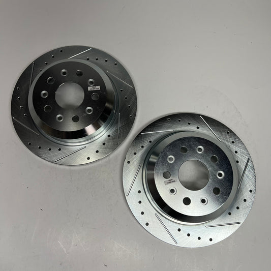 POWER STOP Drilled & Slotted Truck & Tow Brake Update Kit Rear for Jeep K7942-36