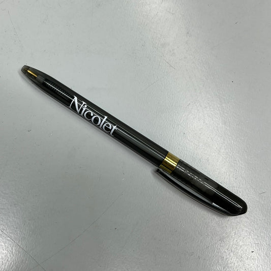 ZA@ NICOLET NATIONAL BANK (100 PACK) Ball Point Pen  5.5" Grey