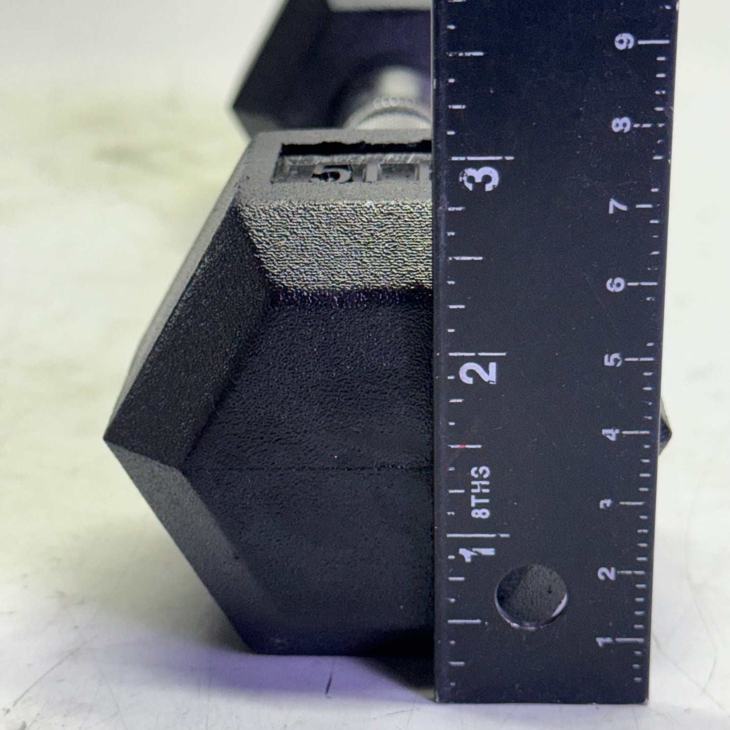 TITAN FITNESS (2 PACK) Black Rubber Coated Hex Dumbbell Single 5lb HEXDBB_5