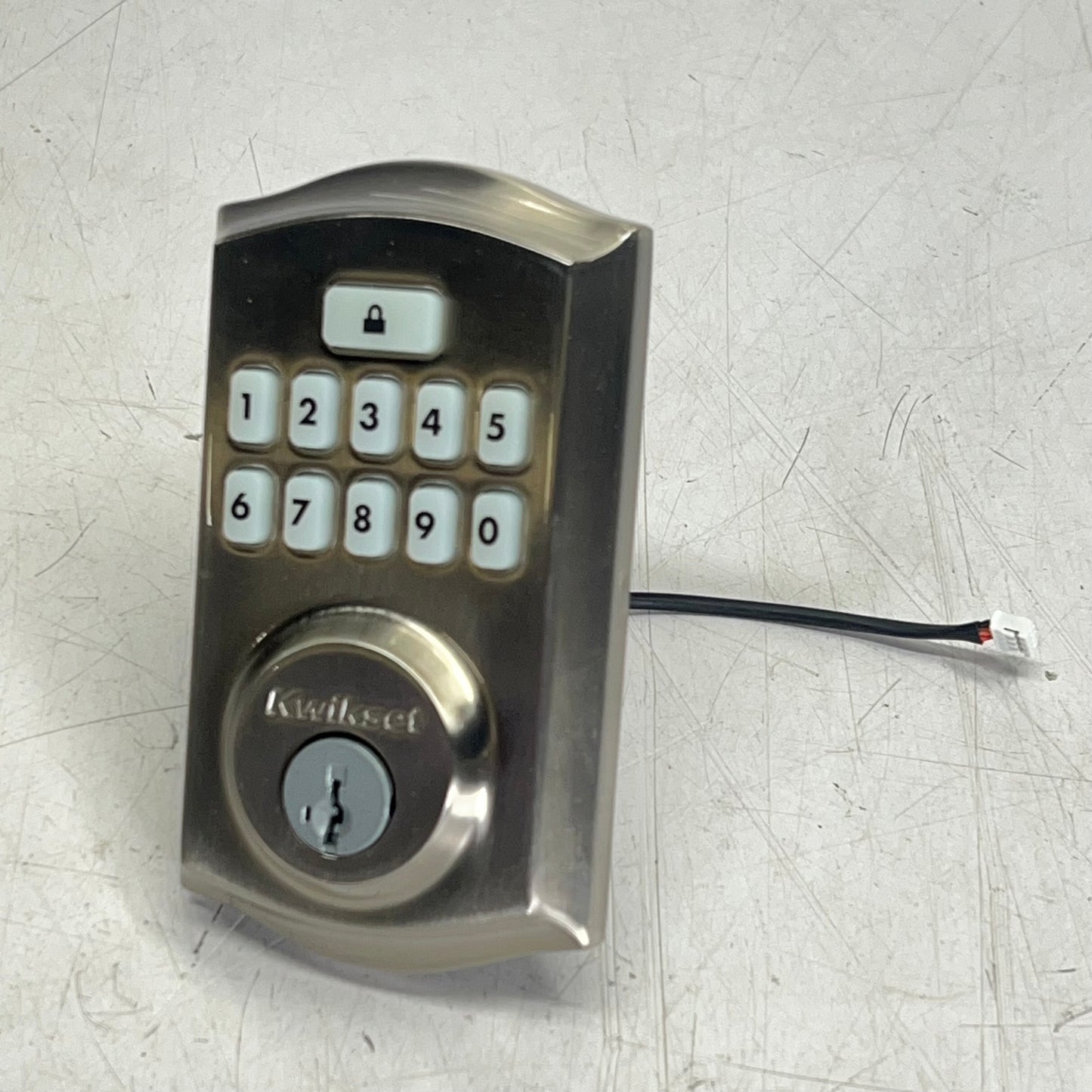 KWIKSET 260 Smartcode Traditional Electronic Deadbolt Satin Nickel 992600-002