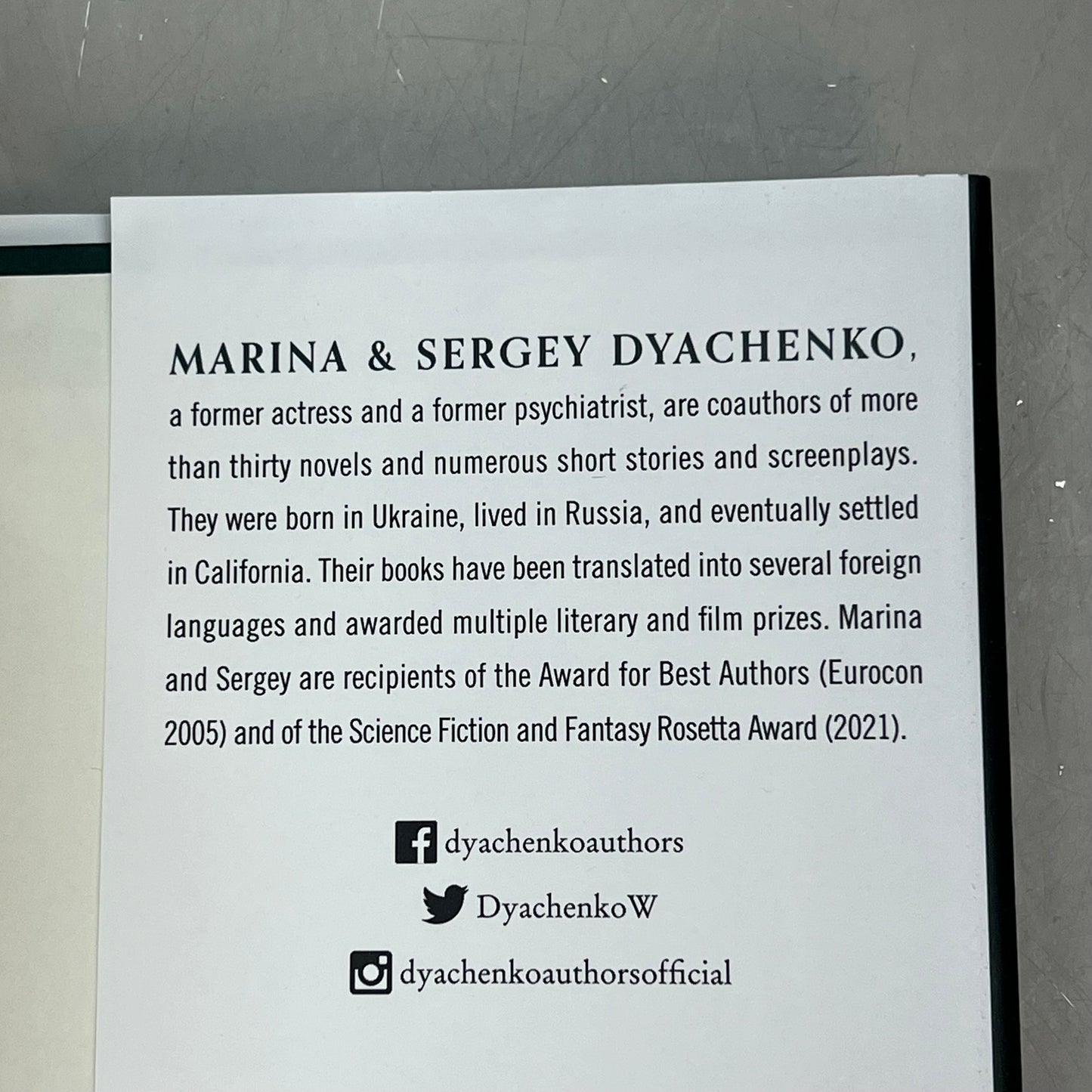 ASSASSIN OF REALITY  Vita Nostra Book 2 Hardback By Marina & Sergey Dychenko