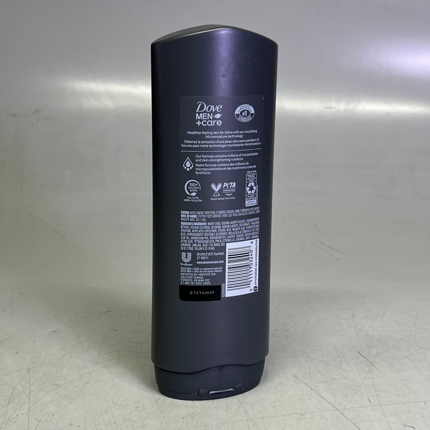 DOVE Men + Care Post-Workout Body Wash For Men 3 in 1 Revive With Tea Tree Oil 18 oz