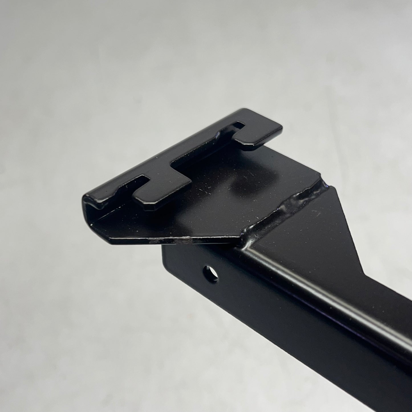 UDIZINE Shelf Bracket Set (L&R) For 14″-16″ Wood Or Glass Shelves Black VR116DB