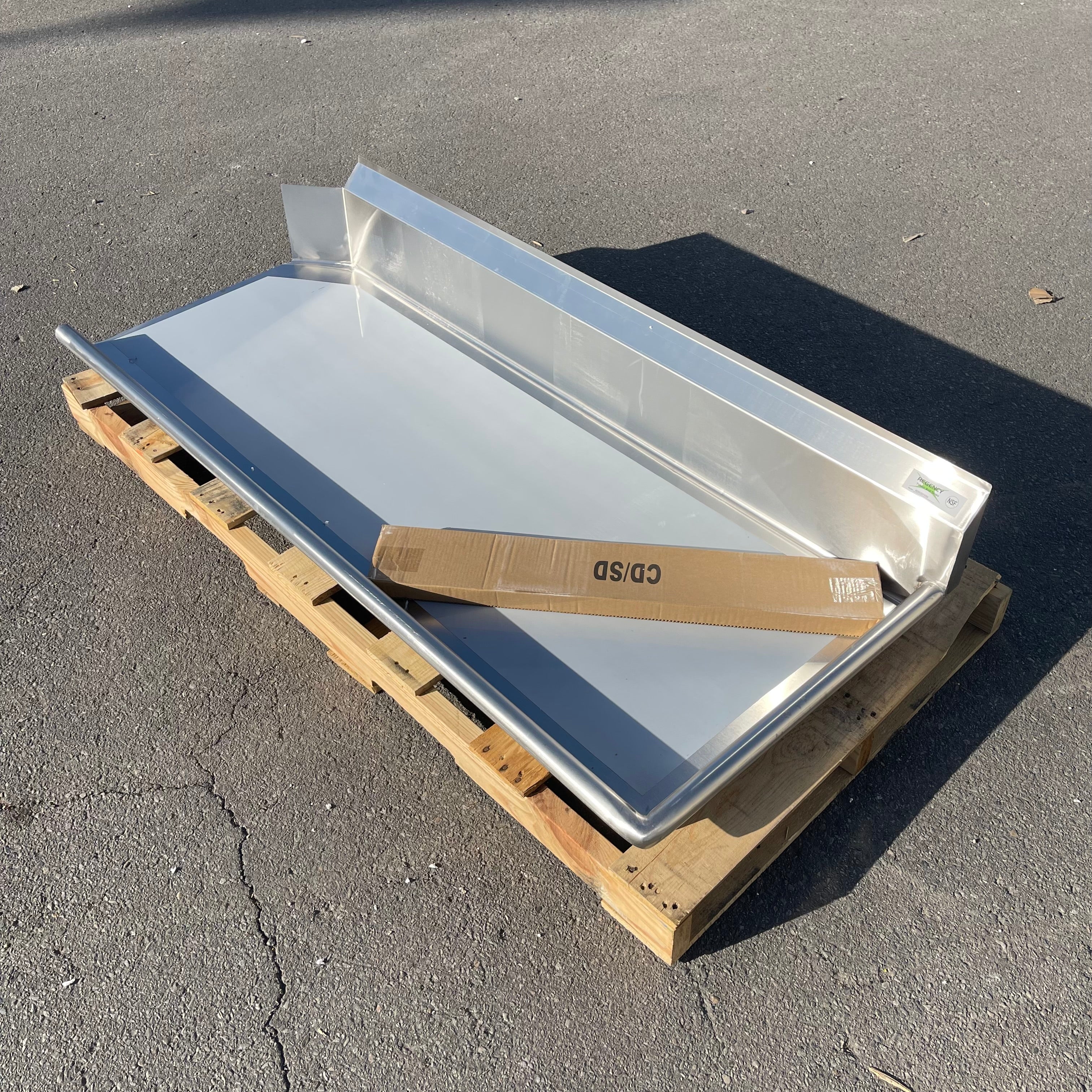 Z@ Pallet of REGENCY Clean Dish Table - Right Drainboard Stainless