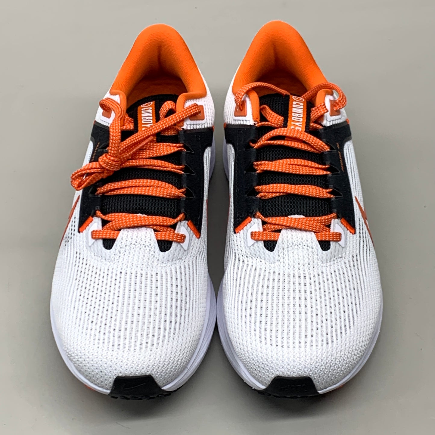 NIKE Zoom Pegasus 40 OK STATE White, Brilliant Orange & Black 9.5 W 8 M DZ5973-100