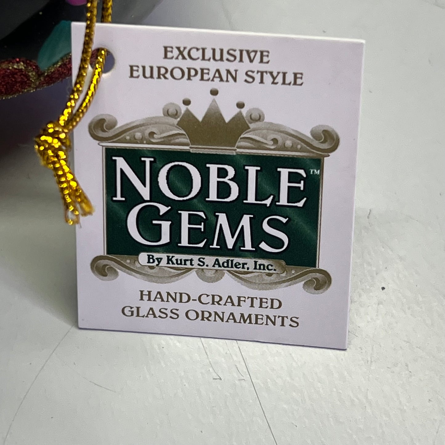 KURT S ADLER (3 PACK) Noble Gems Glass Sugar Skull Ornaments  3.5" Multicolor